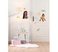 Disney Wish - Adhesivo decorativo para pared, 50 x 70 cm, diseño con texto "Best Wishes", color rosa