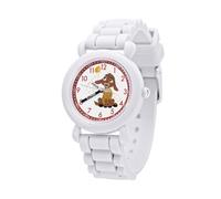 DISNEY Wish - Reloj analógico para niños para profesores, reloj para niños, Blanco, Silicona de plástico, Blanco, Silicona de plástico