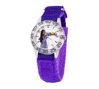 DISNEY Wish - Reloj analógico para niños, reloj infantil, Púrpura, plástico