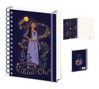 Disney Wish Wiro - Cuaderno A5, diseño brillante, diario y cuaderno perfectos, regalo ideal de Disney para mujeres, hombres y niños de todas las edades, producto con licencia oficial
