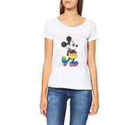 Disney WODMICKTS135 - Camiseta para Mujer, Color Blanco, Talla S
