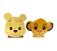 Disney Wooden Toys 2-Pack Character Head Puzzle Winnie the Pooh and Simba Kids Toys for Ages 18 Month Amazon Exclusive by Just Play