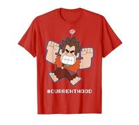 Disney Wreck It Ralph 2 #Current Mood Camiseta, Hombre, Rojo, L