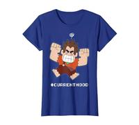 Disney Wreck It Ralph 2 #Current Mood Camiseta, Mujer, Azul Real, S