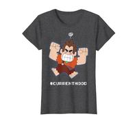 Disney Wreck It Ralph 2 #Current Mood Camiseta, Mujer, Jaspeado Oscuro, S