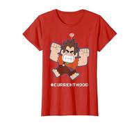Disney Wreck It Ralph 2 #Current Mood Camiseta, Mujer, Rojo, 3XL