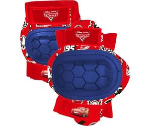 Disney XS Pro Protecciones Kit Codos+Rodillas de Cars-Talla 3/6, Unisex-Adult, Black