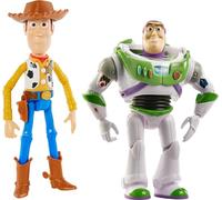 Disney y Pixar Toy Story Figuras de acción de Woody y Buzz de 17,8 cm, pack de 2, aventura en el planeta Pizza