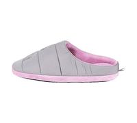 Disney Zapatillas de Andar por Casa de Minnie Mouse - Color Gris y Rosa - Talla 36-37 - Sin Cierre - Zapatillas Abiertas de Poliéster y TPR - Producto Original Diseñado en España