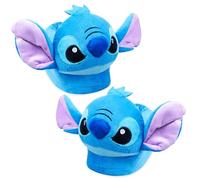 Disney Zapatillas de Casa Mujer Peluche Stitch Igor Winnie the Pooh Baby Yoda (Azul Stitch, 40-41)