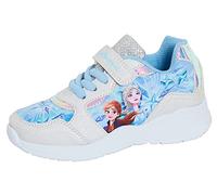 Disney Zapatillas Deportivas Frozen 2 Niñas Niños Elsa Anna Easy Touch Cierre Rápido Lazos Zapatillas Casual Azules 24 EU Niño
