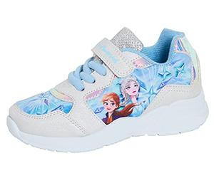 Disney Zapatillas Deportivas Frozen 2 Niñas Niños Elsa Anna Easy Touch Cierre Rápido Lazos Zapatillas Casual Azules 29 EU Niño