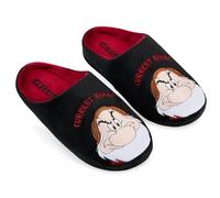 Disney Zapatillas Hombre Casa - Grumpy y Baby Yoda Pantuflas Hombre, Suela Antideslizante, Talla 39-47, Regalos Navidad (Negro Grumpy, 43 EU)