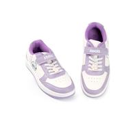 Disney Zapatillas Lilo & Stitch para niña en Morado y Blanco | Calzado Infantil con Cierre de Velcro | Personajes de Stitch y Ángel | Zapatos para Jugar a Diario | Artículos niños