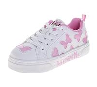 Disney Zapatos de Minnie Mouse para niñas, ligeros, informales, tallas 12-13 bebés, 1-4 niños grandes, Minnie White Pink, 3 Big Kid