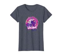 Disney Zombies 3 Seabrook High School Group Shot Camiseta, Mujer, Azul Jaspeado, S