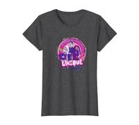 Disney Zombies 3 Seabrook High School Group Shot Camiseta, Mujer, Jaspeado Oscuro, S
