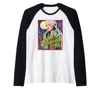 Disney ZOMBIES Addison "Over the Moon for You" Pop Art Style Camiseta Manga Raglan