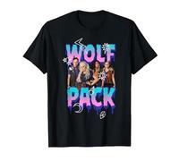 Disney Zombies Wolf Pack Group Poster Camiseta, Hombre, Negro, S