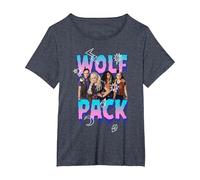 Disney Zombies Wolf Pack Group Poster Camiseta, Mujer tallas grandes, Azul Jaspeado, 5XL Grande