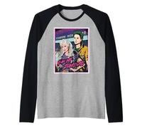 Disney ZOMBIES Zed & Addison "Be My ZomBAE" Pop Art Style Camiseta Manga Raglan