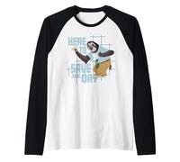Disney Zootopia 2 Flash Sloth Here to Save The Day Funny Camiseta Manga Raglan