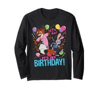 Disney Zootopia 2 It's My Birthday Nick & Judy B-Day Party Manga Larga