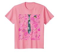 Disney Zootopia 2 Nick Wilde Shirt and Tie Halloween Costume Camiseta, Niños, Rosado, 12 años