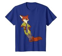 Disney Zootopia Cool Fox Nick Wilde Leaning Camiseta, Niños, Azul Real, 2 años