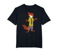 Disney Zootopia Nick Wilde Vintage Foxy Silhouette Portrait Camiseta, Hombre tallas grandes, Negro, 4X Alto