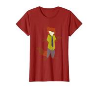 Disney Zootopia Nick Wilde Vintage Foxy Silhouette Portrait Camiseta, Mujer, Arándano, 3XL