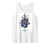 Disney Zootropolis 2 Gary Snake Tangle Official Poster Art Camiseta sin Mangas, Hombre, Blanco, XXL