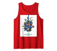 Disney Zootropolis 2 Gary Snake Tangle Official Poster Art Camiseta sin Mangas, Hombre, Rojo, S