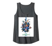 Disney Zootropolis 2 Gary Snake Tangle Official Poster Art Camiseta sin Mangas, Mujer, Jaspeado Oscuro, S
