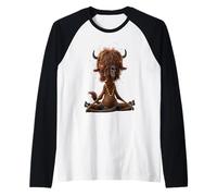 Disney Zootropolis 2 Yax the Yak Groovy Meditation Pose Camiseta Manga Raglan