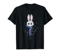 Disney Zootropolis Officer Judy Hopps Geometric Salute Camiseta, Hombre, Negro, S