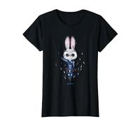 Disney Zootropolis Officer Judy Hopps Geometric Salute Camiseta, Mujer, Negro, S