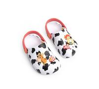 Disney Zuecos Blancos para niñas de Toy Story | Estampado de Jessie y Bullseye | Ligeros, con Orificios de ventilación y Plantilla Texturizada | Correa Trasera Plana | Zapatos de jardín para niños