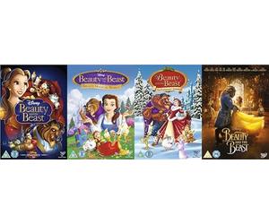 Disney's Beauty And The Beast 4 Film Complete Collection DVD - Beauty And The Beast / Beauty And The Beast : Belle's Magical World / The Enchanted Christmas / Beauty and The Beast (Live Action) DVD