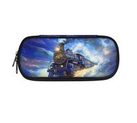 DISNIMO Estuche para lápices para niñas y niños, bolsa para bolígrafos para niños pequeños, regalos de vuelta a la escuela, Tren, Organizador de bolsas