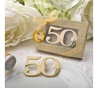 DISOK - Abrebotellas 50 Aniversario en Caja de Regalo. Detalles para Bodas de Oro. Regalos Bodas 50 Aniversario. (1)