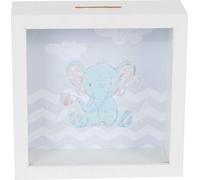 DISOK - Hucha de Madera Elefante. Huchas Originales para bautizos. Huchas de Elefante de bautizos.