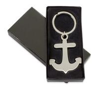 DISOK - Lote 10 a 50 Llaveros Metálicos Ancla Presentado en Caja Regalo. Comprar llaveros de ancla para comuniones. (50)