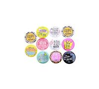 DISOK - Lote 10 Chapas Frases Wedding - Chapas Pins para Bodas