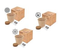 DISOK - Lote 15 a 60 Macetas Biodegradables con Semillas. Detalles ecológicos para bodas, regalos biodegradables boda, bautizos y comuniones. (45)
