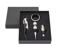 DISOK - Lote 50 Set de Vino Abrebotellas con 4 Piezas en Estuche - Detalles de Bodas Prácticos para hombres, abre botellas para bodas, abridores Comuniones