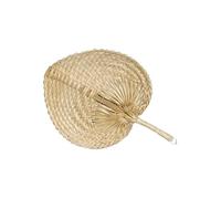 DISOK - Lote de 1 a 30 Pai Pai´s Bambú Ratán Mimbre Rafia Natural 37 x 30 cm. Abanicos y Pay Pay para bodas. (10)