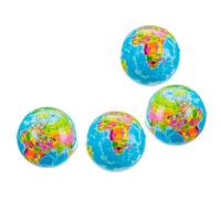 DISOK Lote de 12 a 24 Pelotas Foam Bola del Mundo - Pelotas Anti Estrés Detalles, Regalos para Bodas, Comuniones, Cumpleaños Niños, Infantiles, Colegios, Guarderias, Navidades (24)
