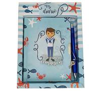 DISOK Lote de 20 Set Diario Y Bolígrafo Mi Primera Comunión Niño - Diarios, Libretas para Comuniones, Regalos, Detalles y Recuerdos Originales