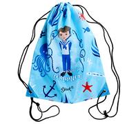 DISOK - Petate Mochila Mi Primera Comunion Niño (Azul). Originales Mochilas de comunion. Mochilas petate comunion. Bolsas de comunion. (1)